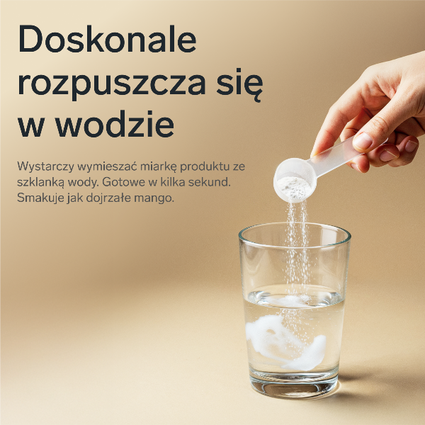 Kolagen premium z kwasem hialuronowym i witaminą C (smak mango)