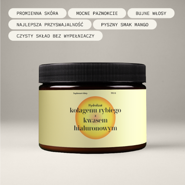 Kolagen premium z kwasem hialuronowym i witaminą C (smak mango)