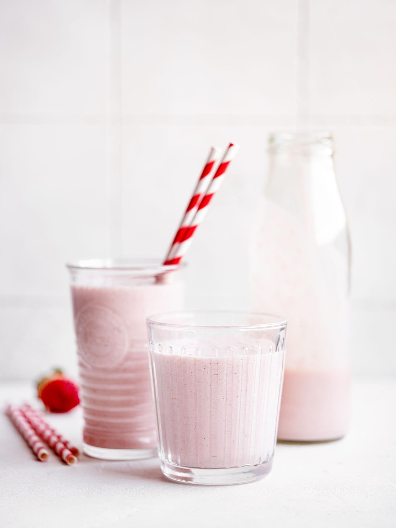 Smoothie bananowo-truskawkowe