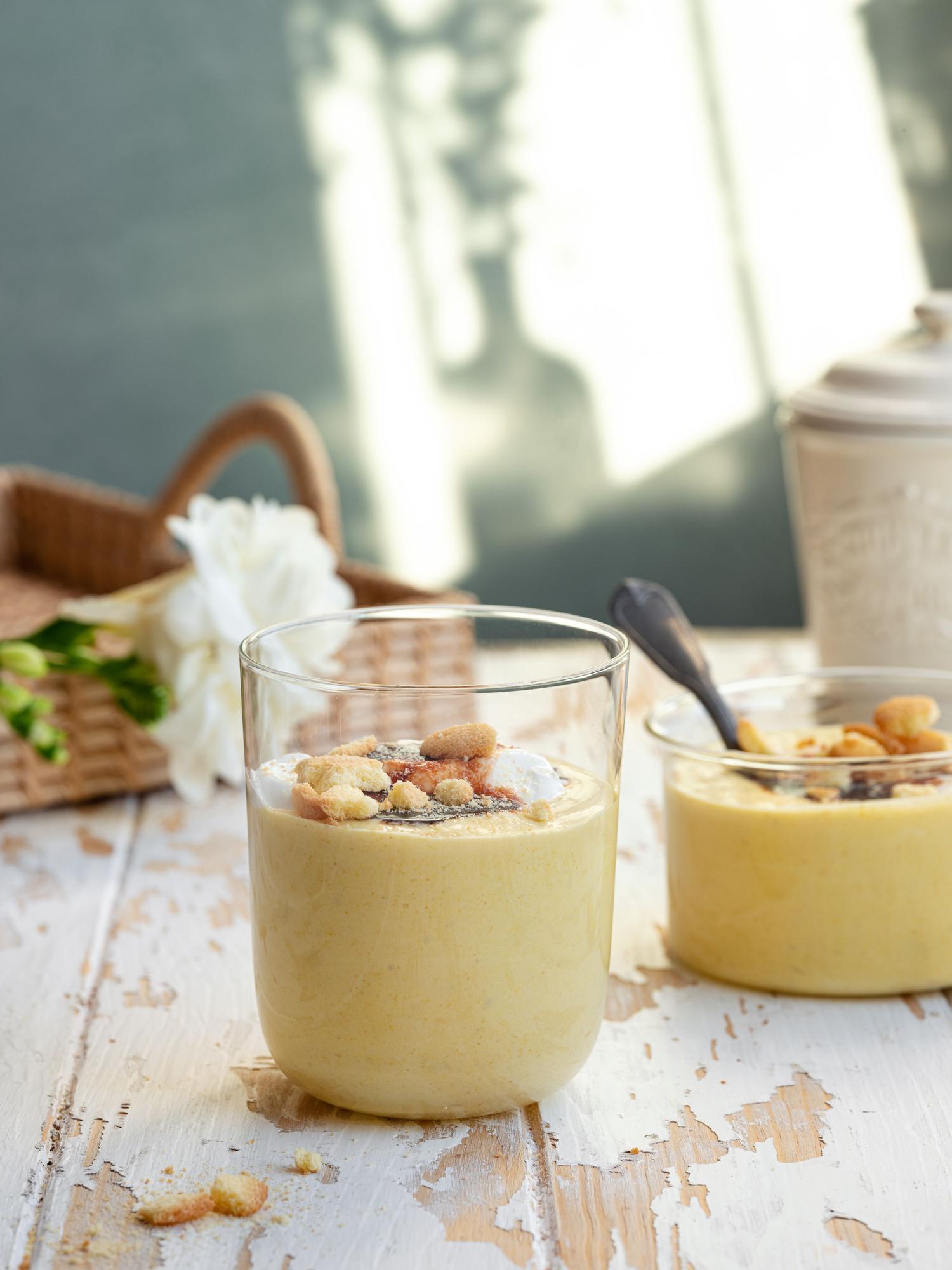 Budyń bananowy bez jajek