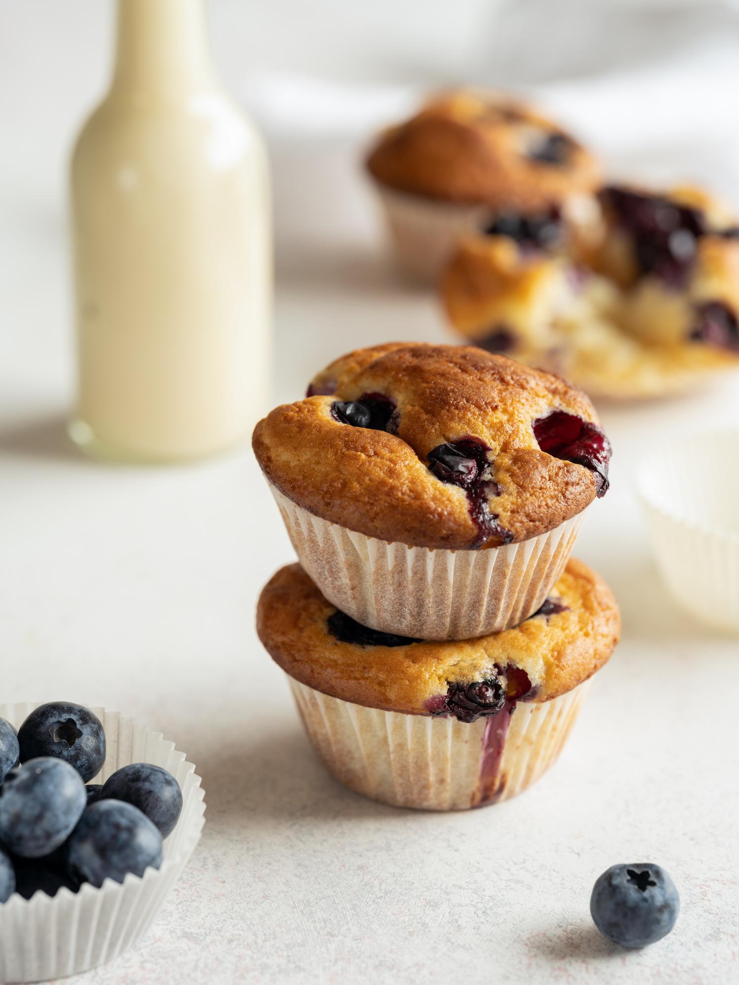 Muffinki jagodowe z jogurtem