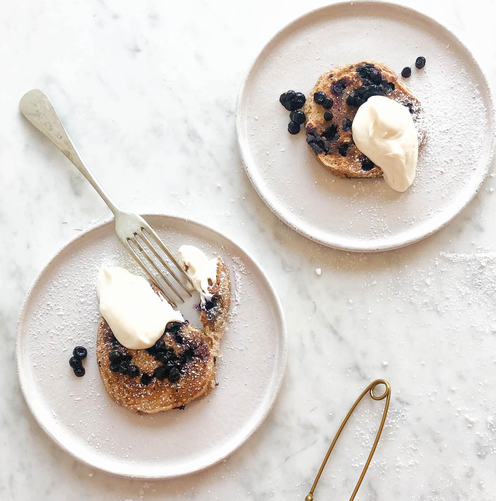 Racuchy jagodowe z mąki owsianej