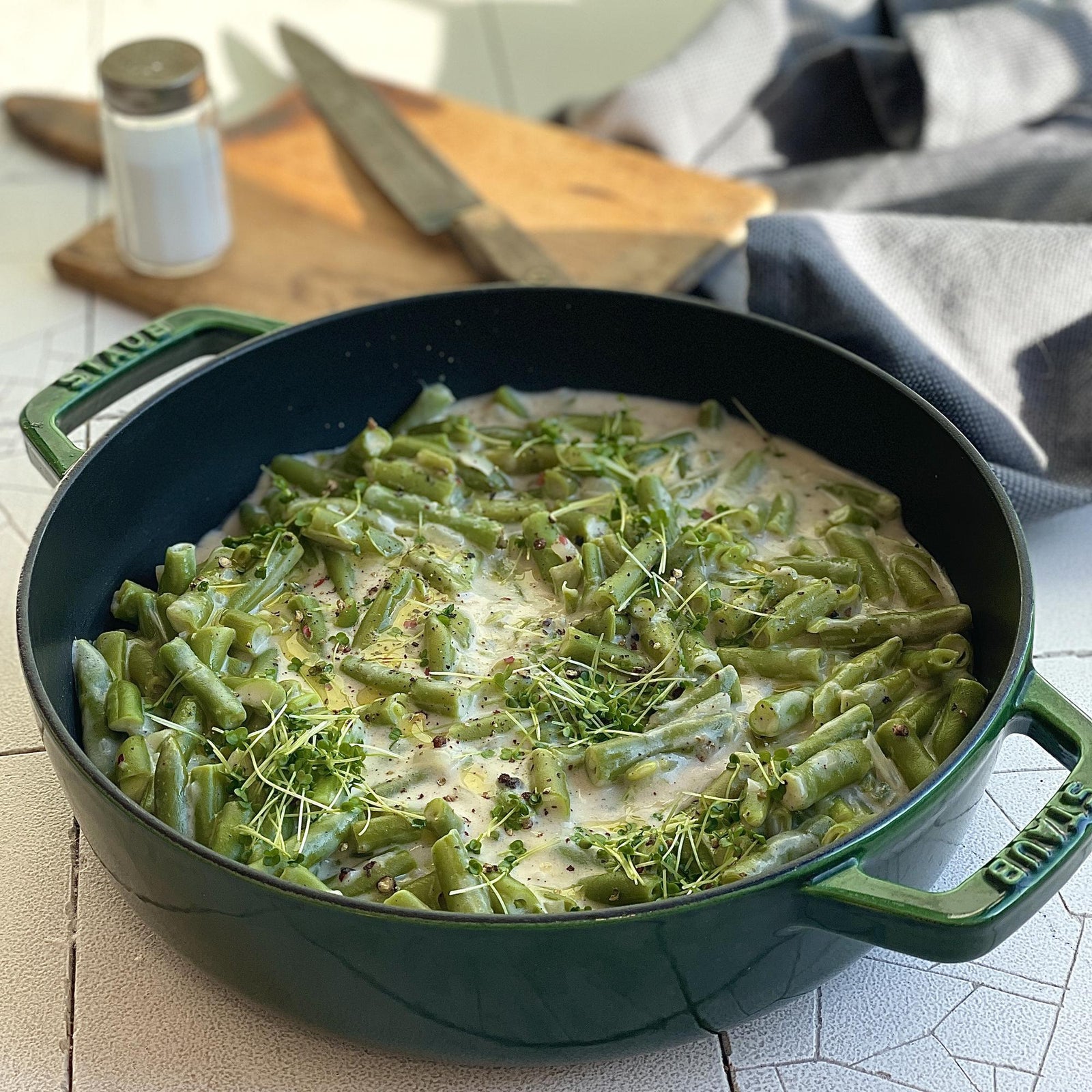 Fasolka szparagowa w sosie śmietanowym