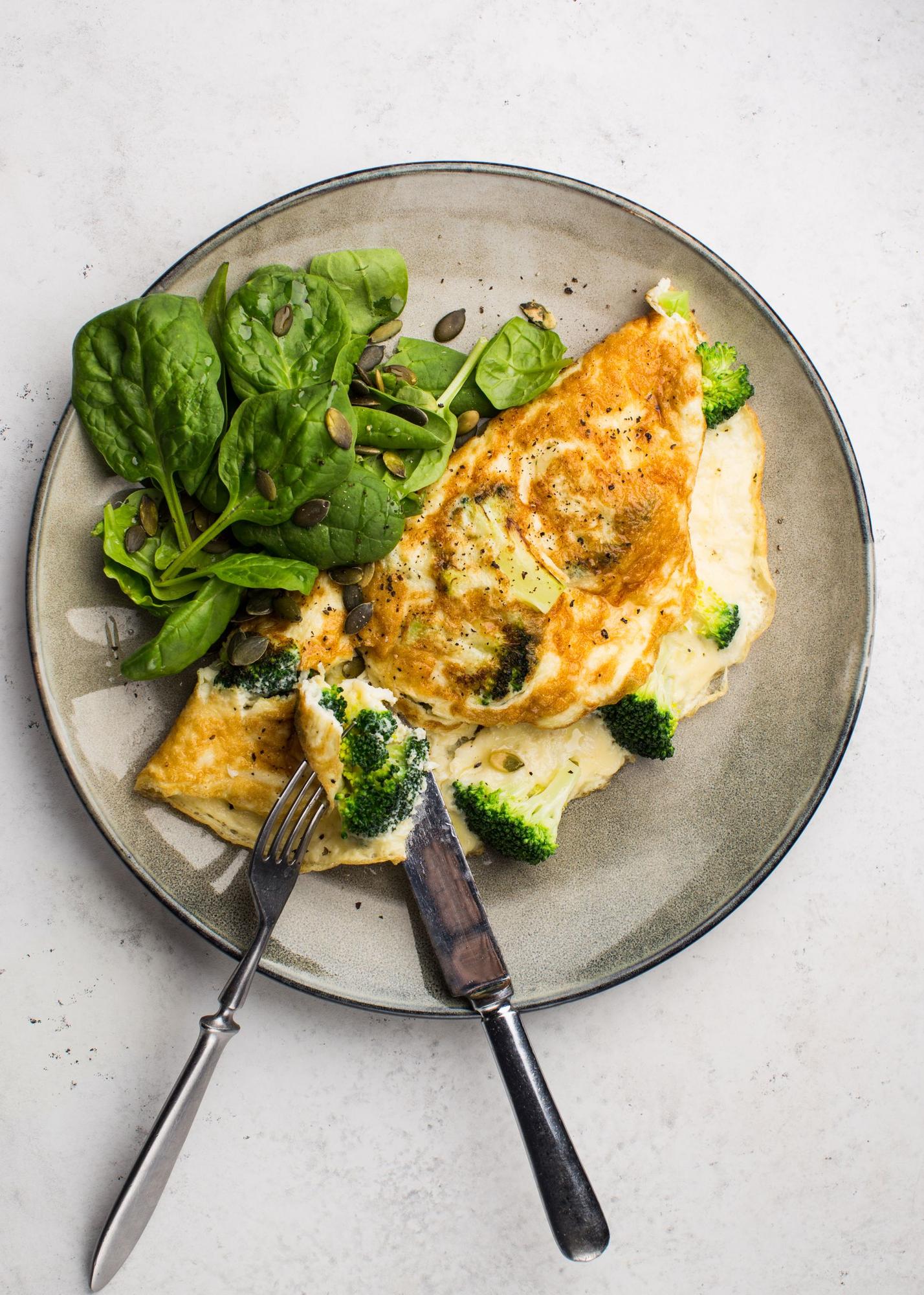 Omlet z brokułami