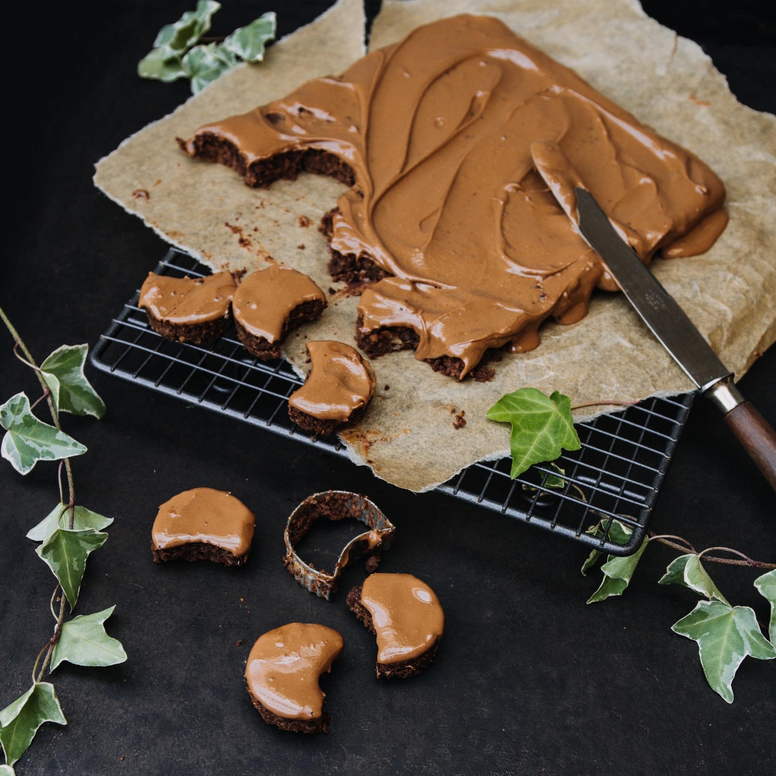 Brownies w kształcie księżyców