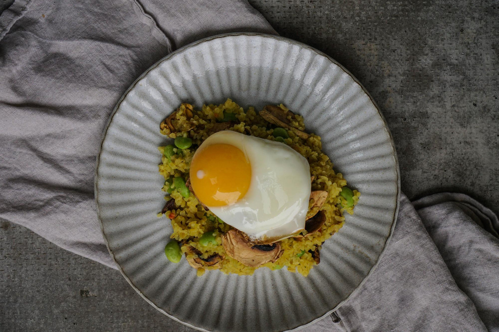 Kaszotto z kaszy bulgur z grzybami