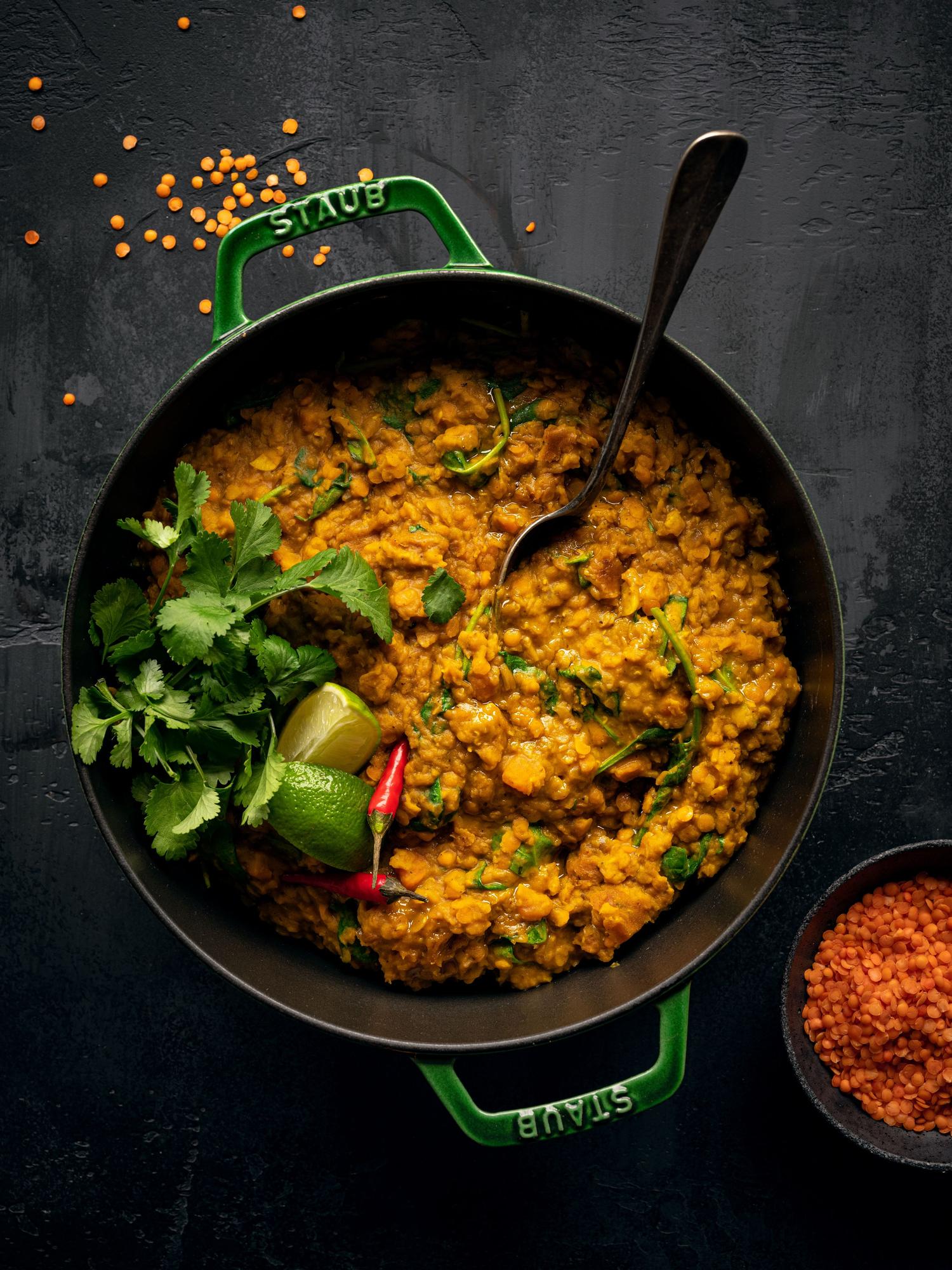 Curry z soczewicy z piekarnika