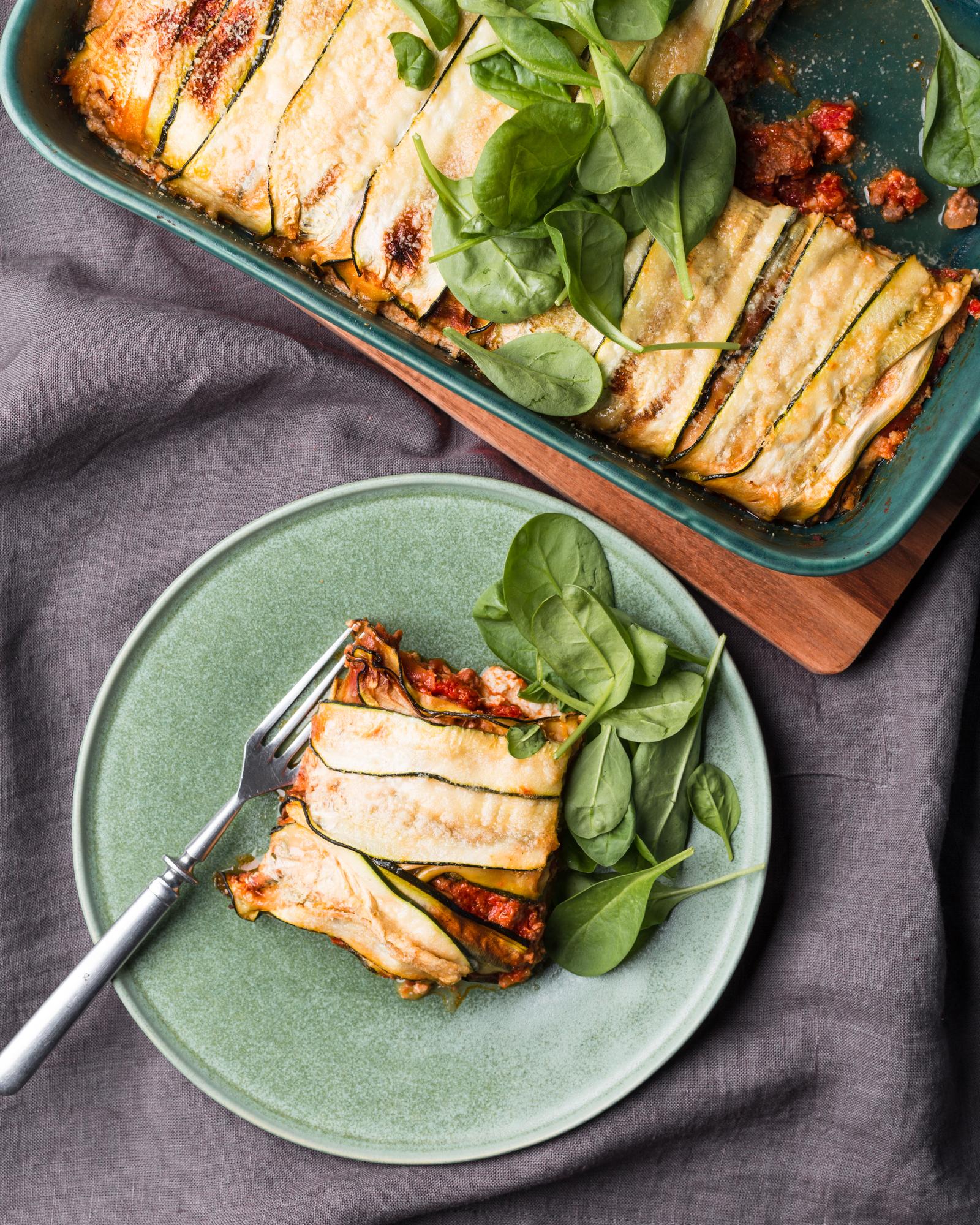 Lasagne z cukinii