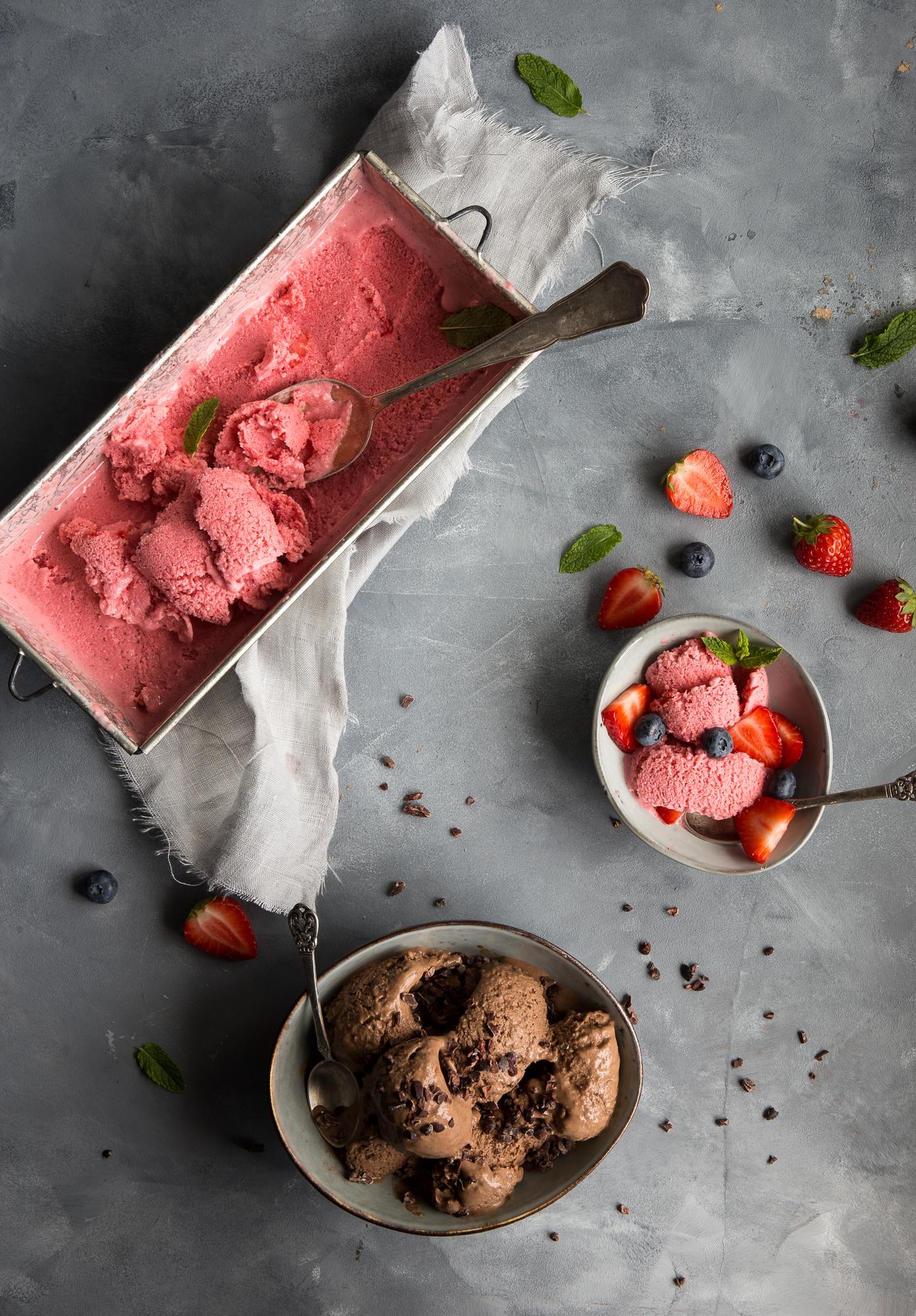Mrożony jogurt truskawkowy