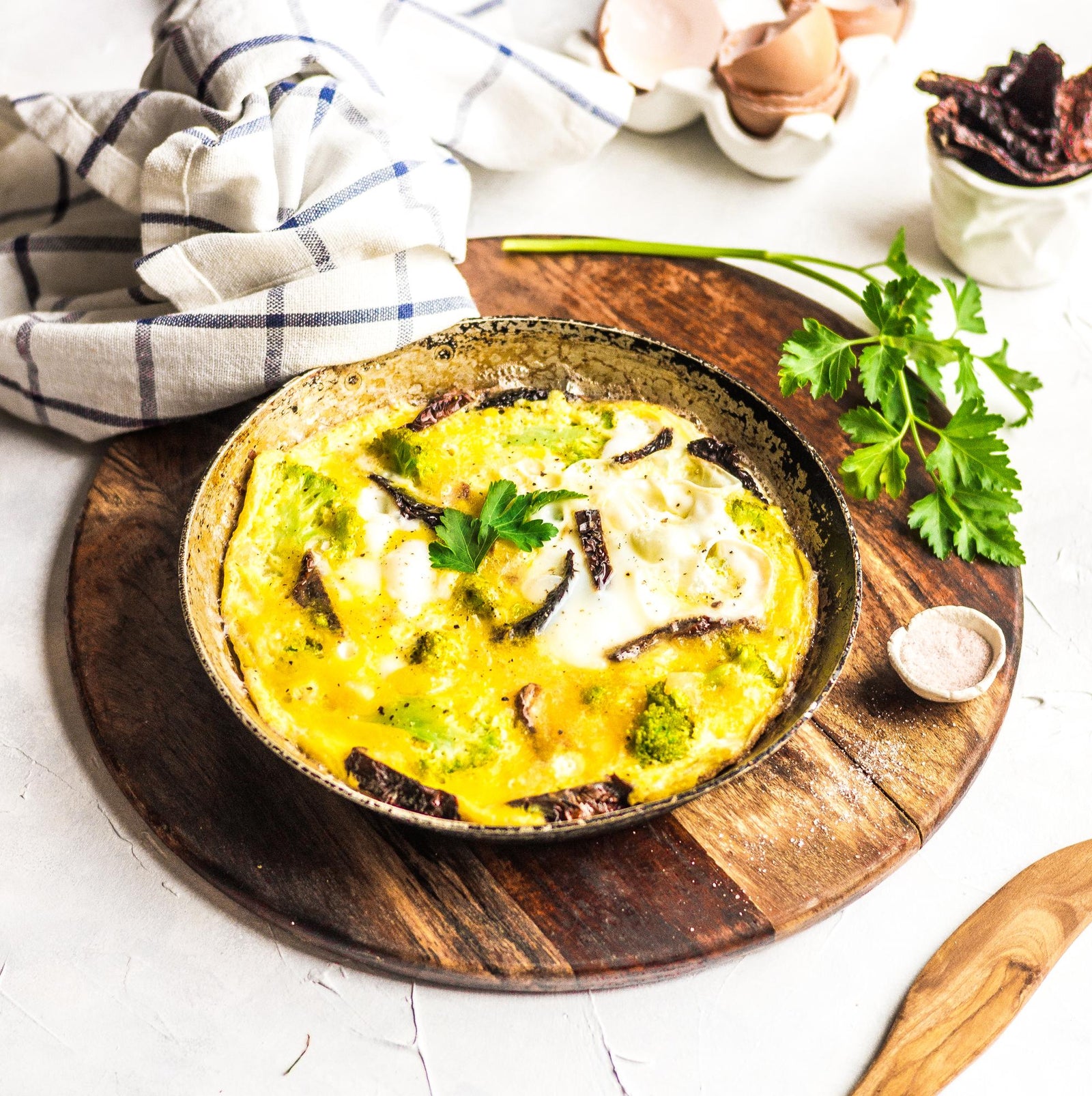 Frittata z brokułami