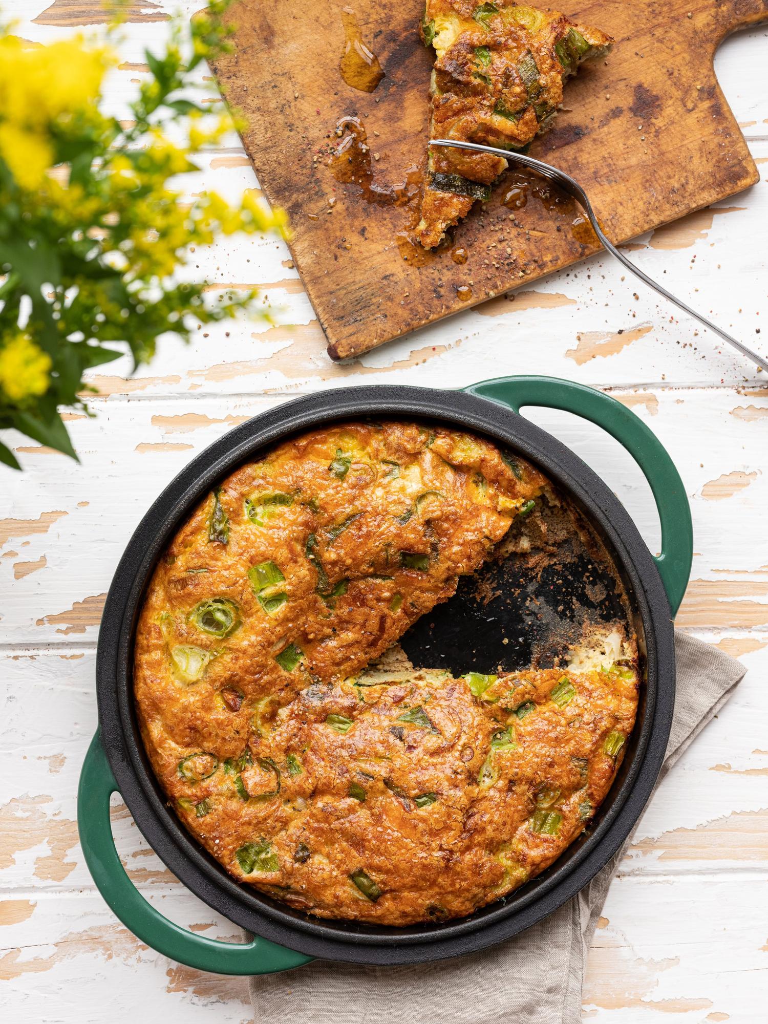 Frittata z porem