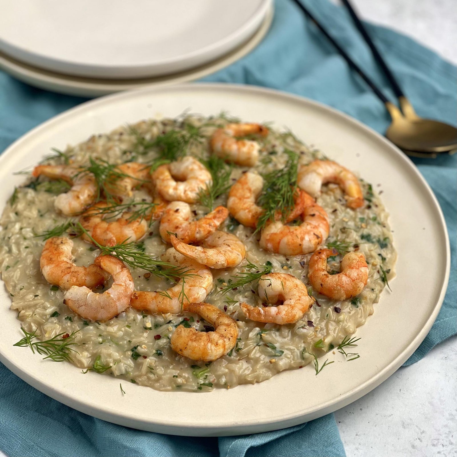 Risotto z krewetkami