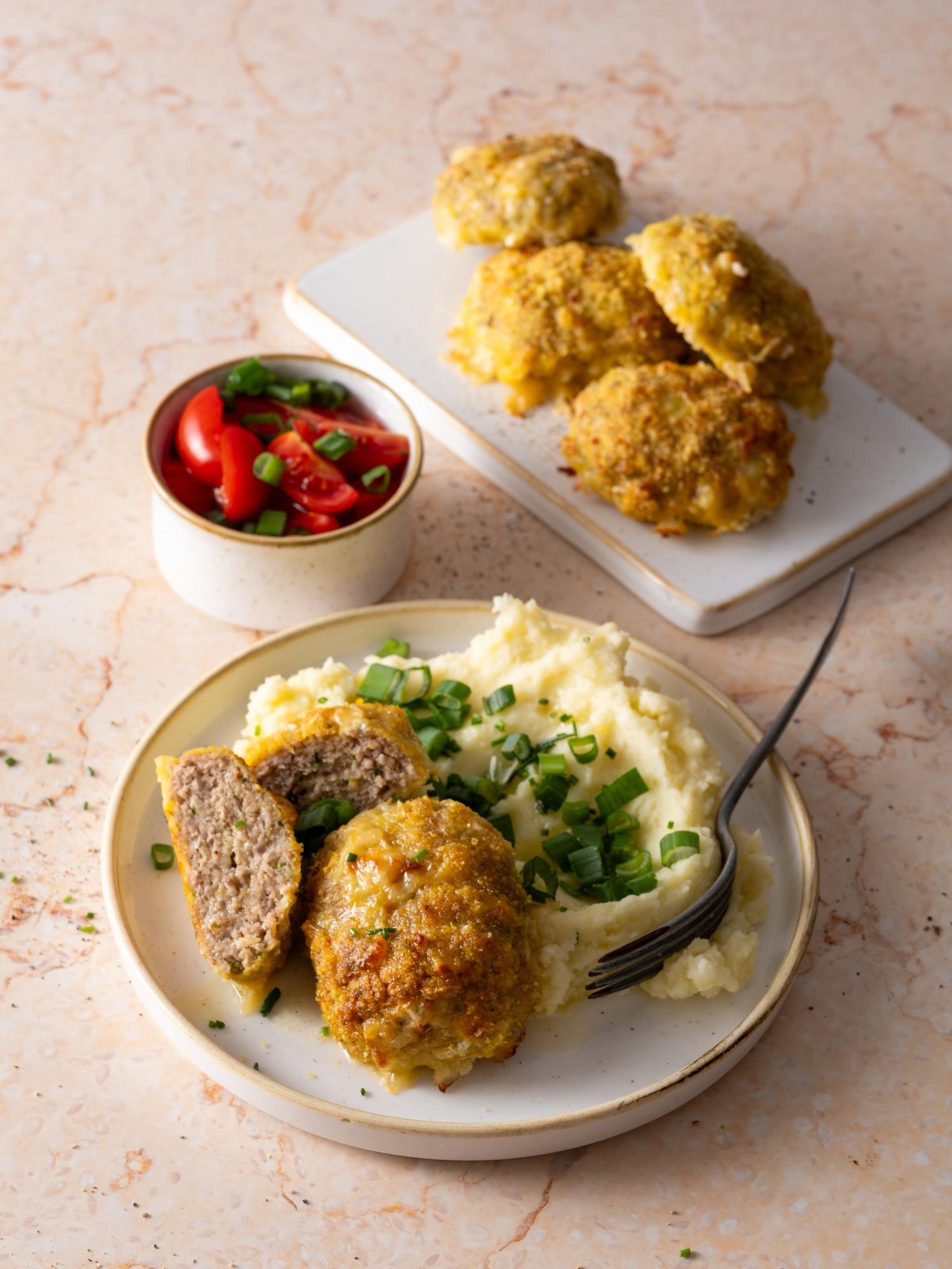 Holenderski kotlet z puree ziemniaczanym