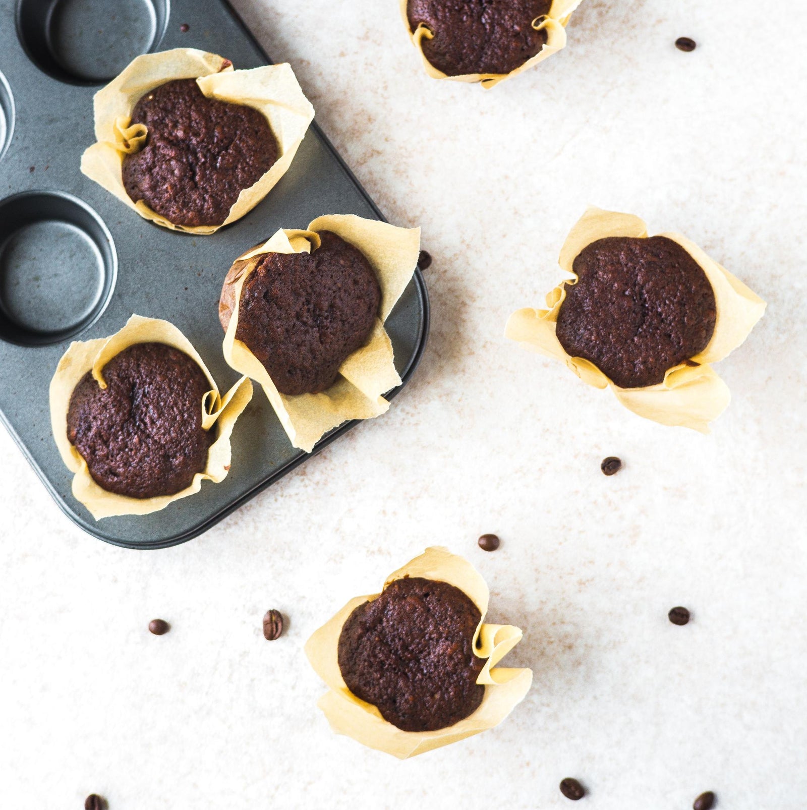 Muffinki kawowe z cukrem kokosowym