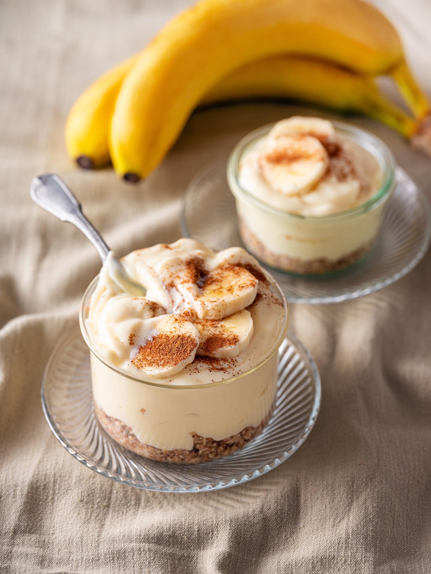 Kremowy parfait bananowy