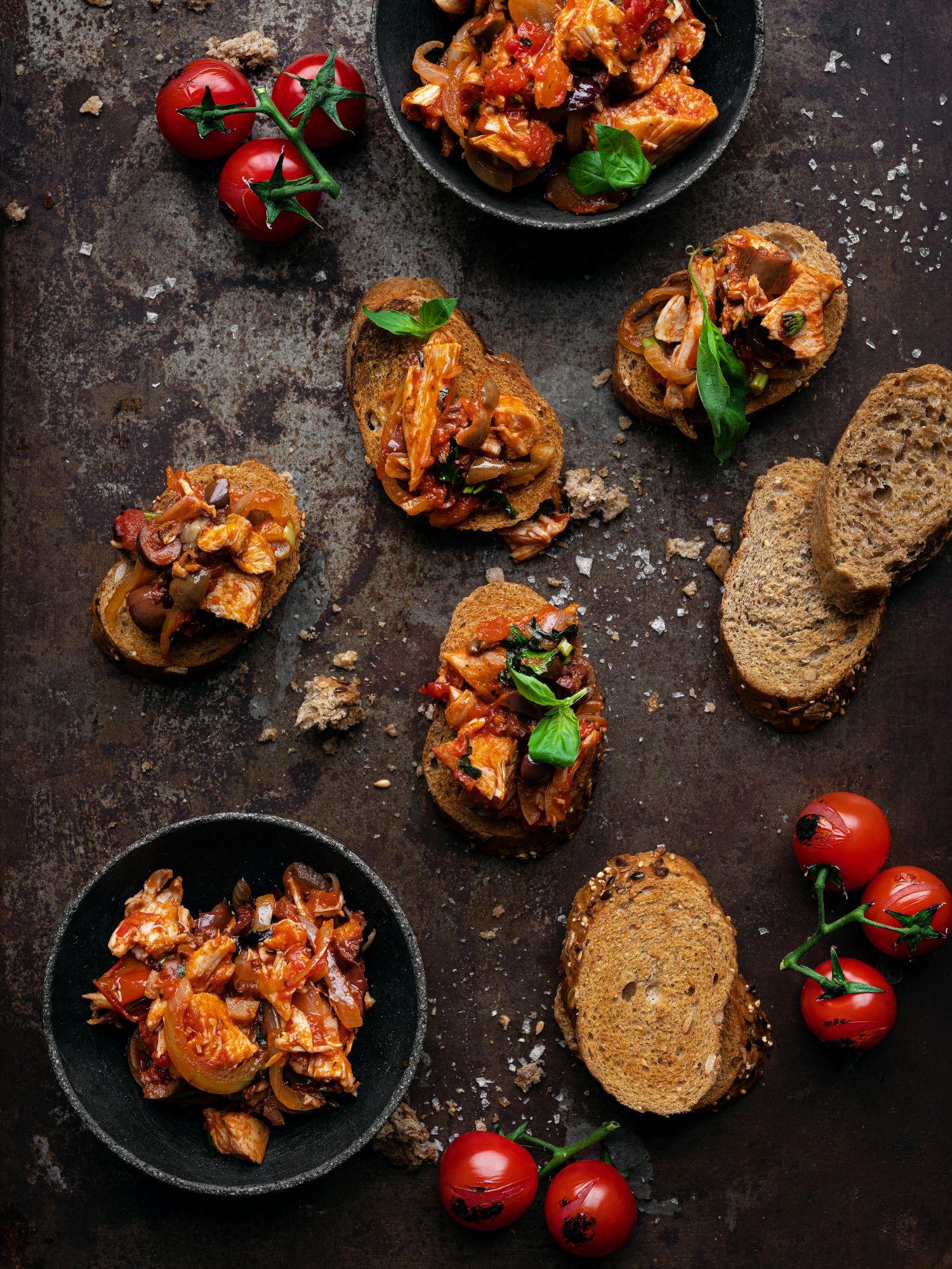 Bruschetta z kurczakiem