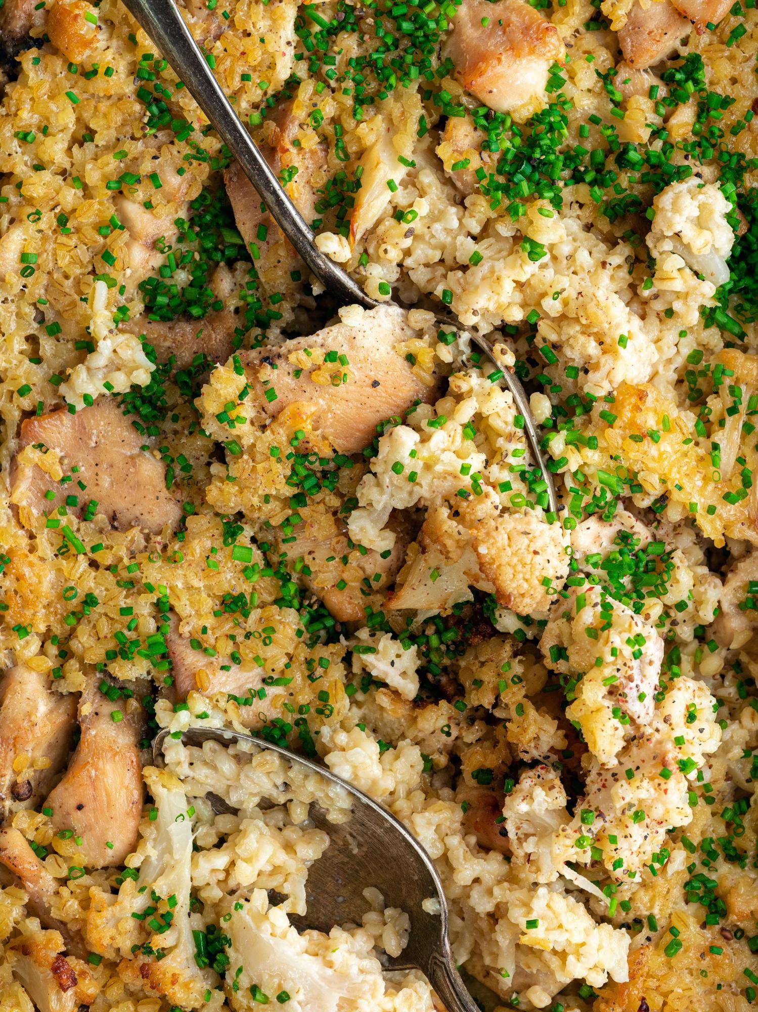 Kurczak casserole z kalafiorem