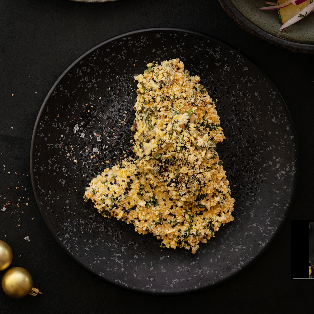 Kotlet z kurczaka z pastą miso i kolendrą