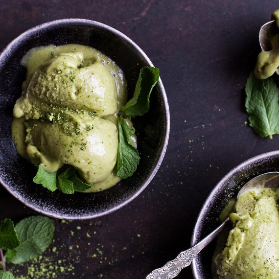 Lody o smaku matcha