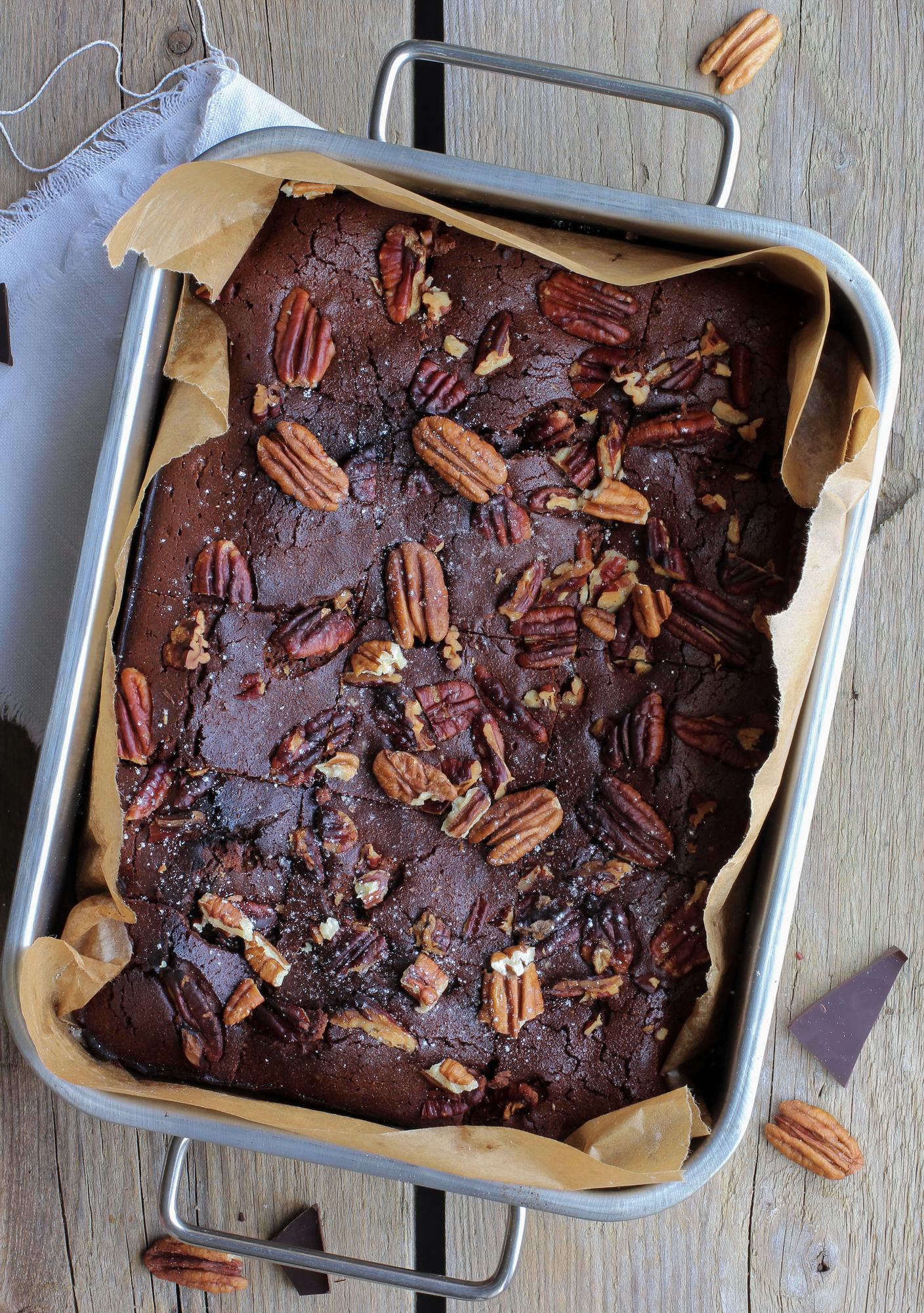 Brownies z orzechami pekan