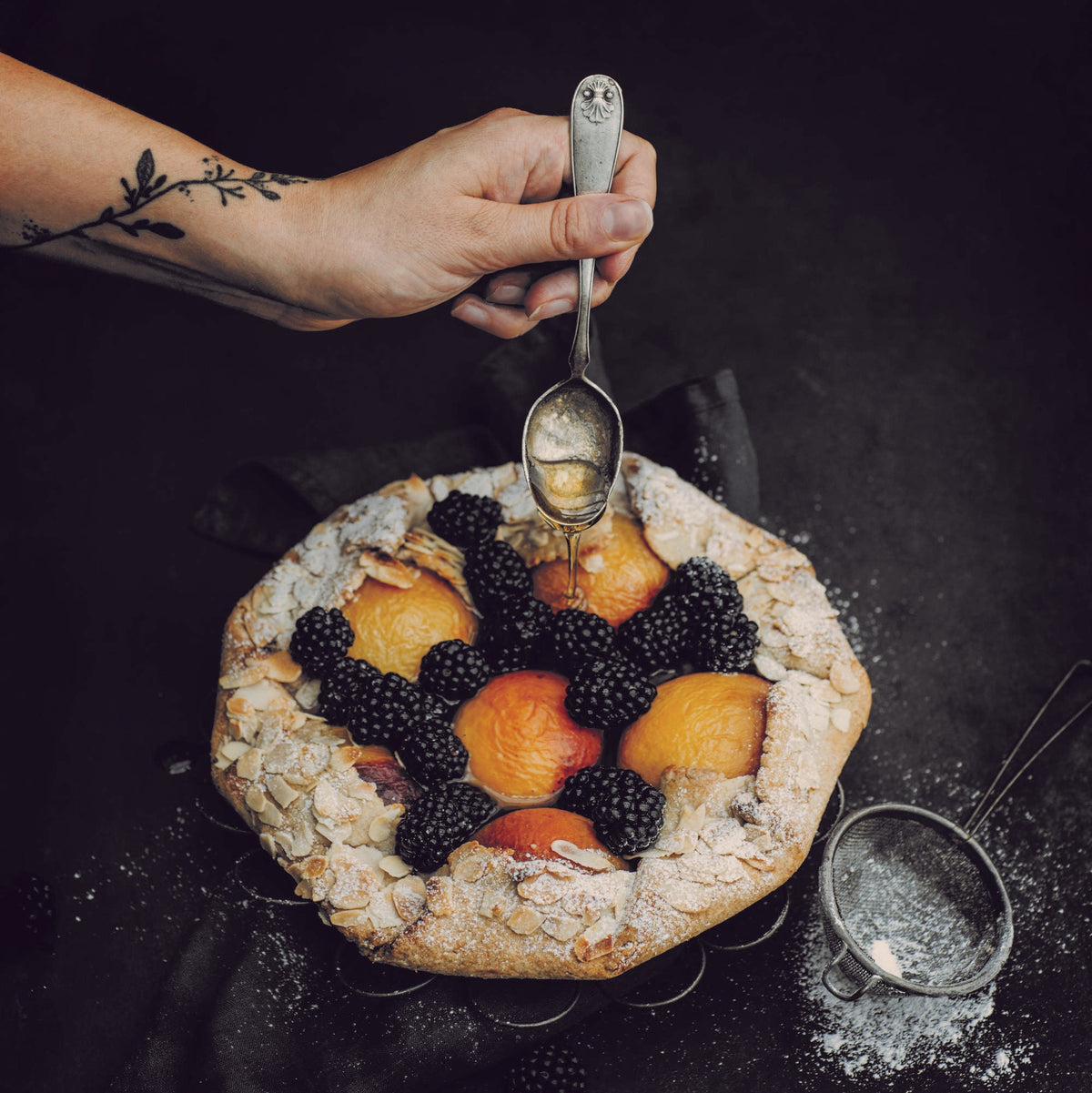 Galette z brzoskwiniami