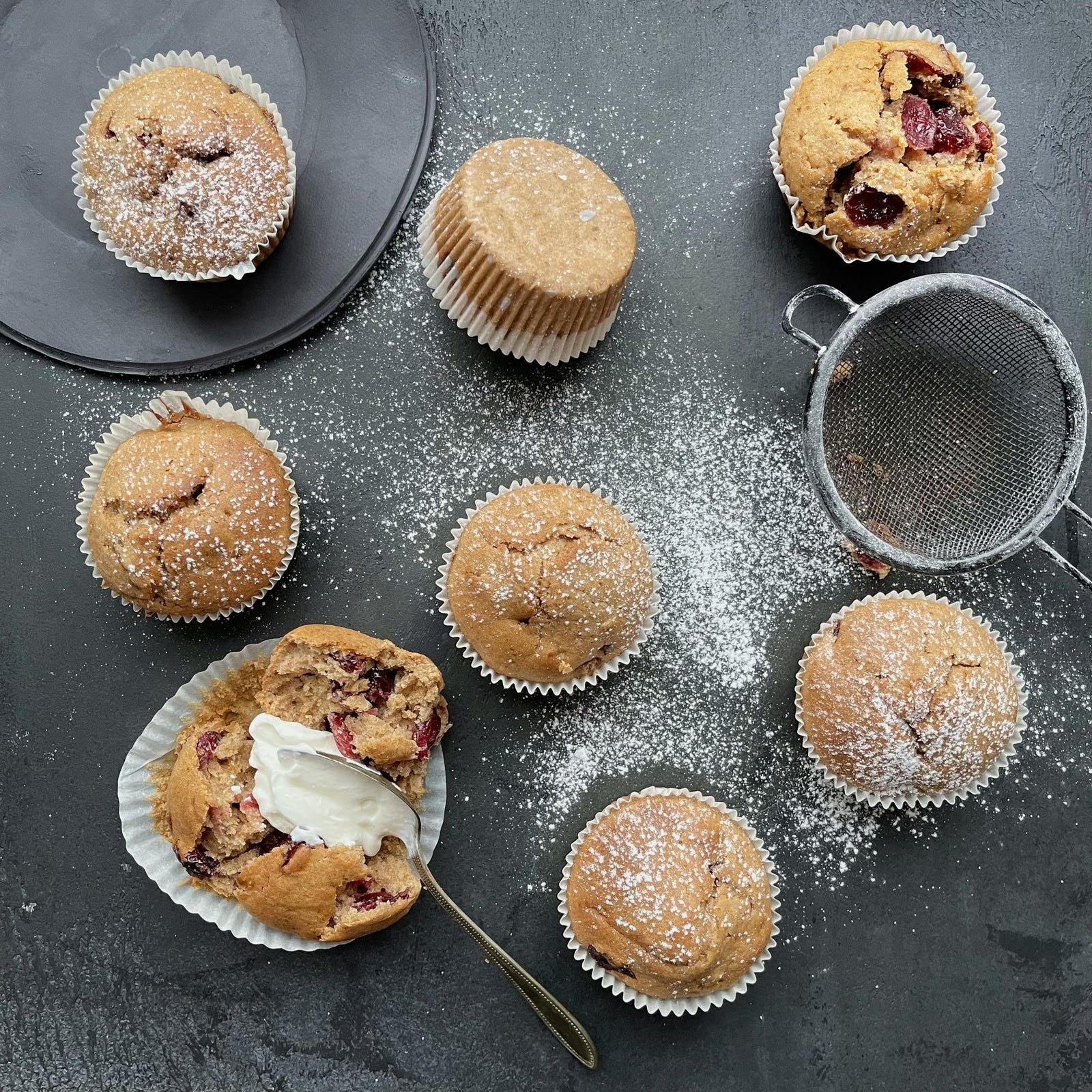 Muffinki z żurawiną
