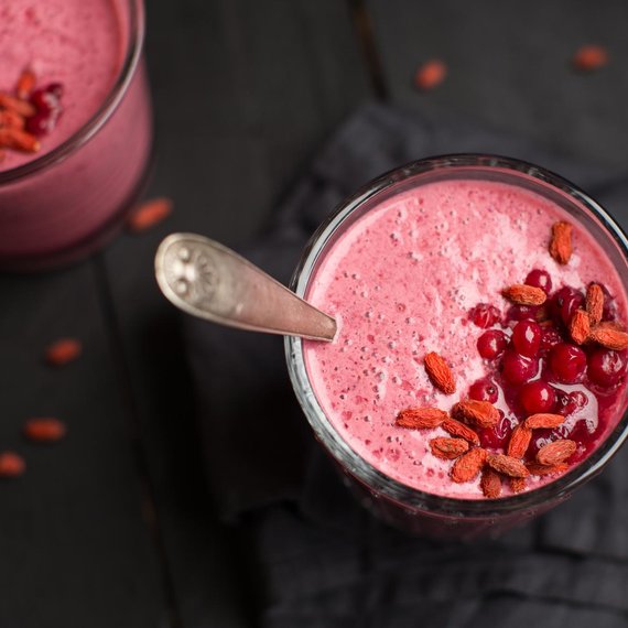 Smoothie borówkowe z jagodami goji