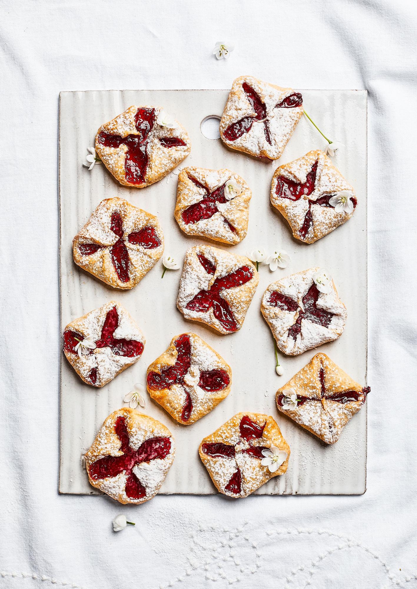 Ciastka serowe z powidłami