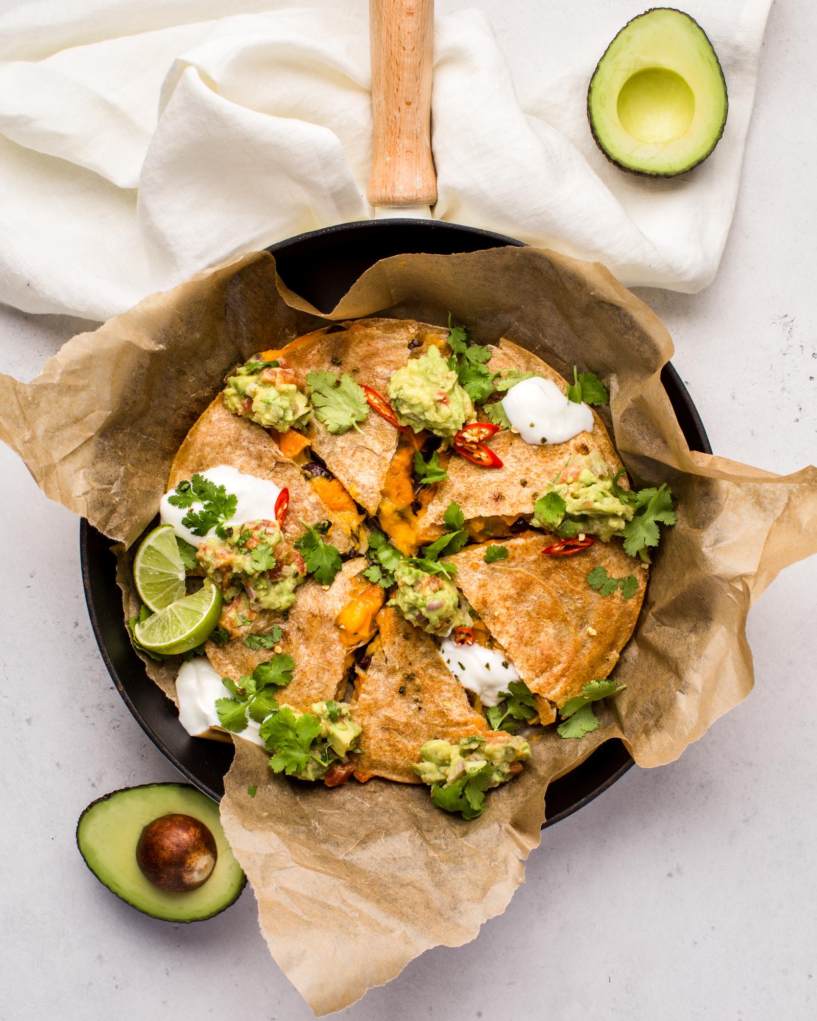 Quesadilla z dynią i chilli