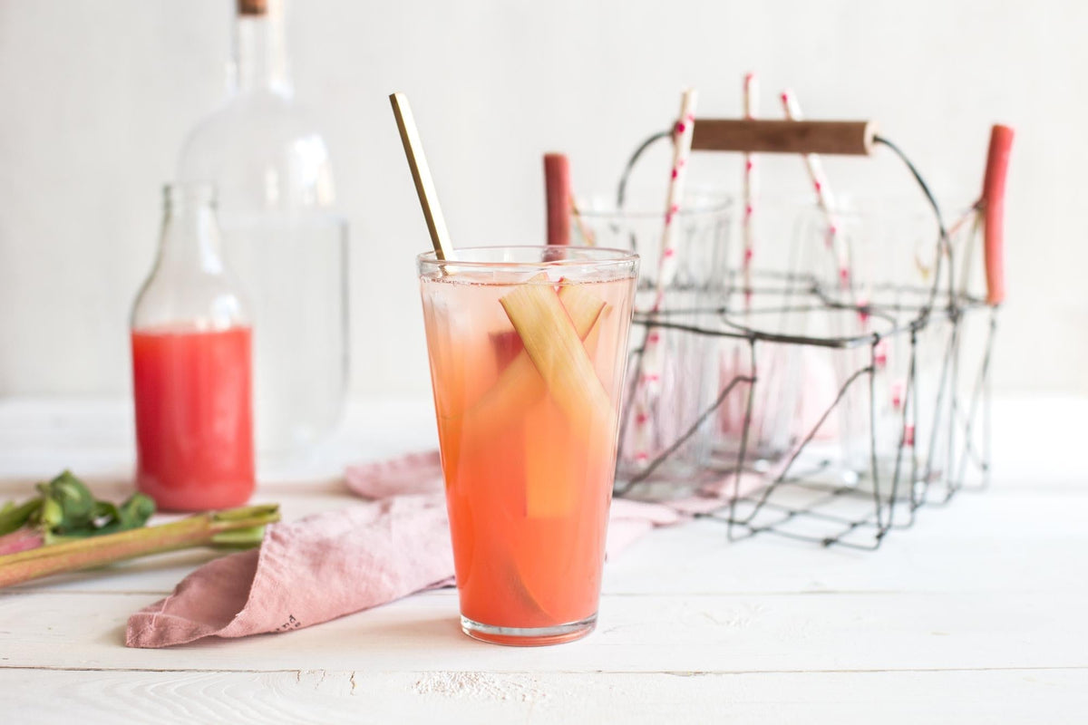 Lemoniada rabarbarowa z miodem