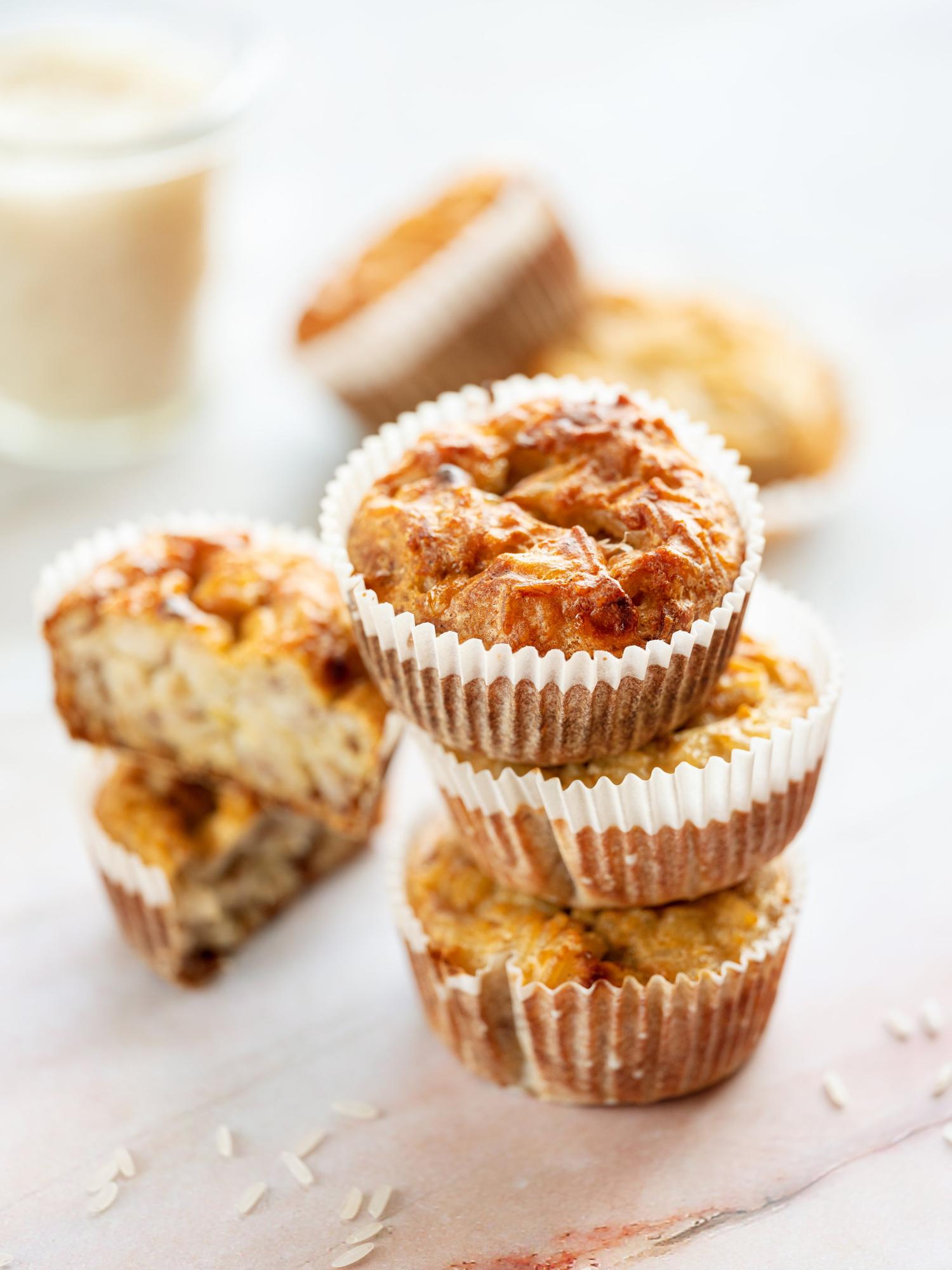 Muffinki ryżowo-bananowe