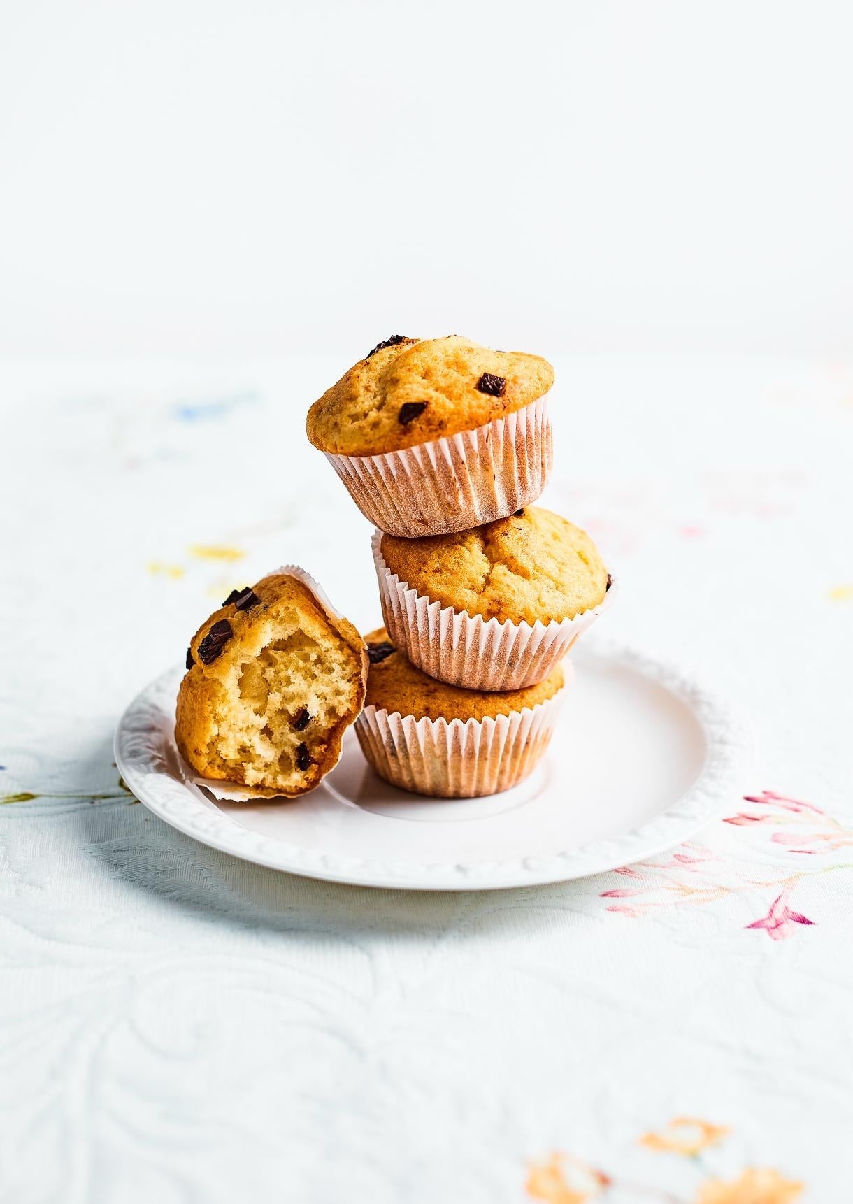 Muffiny orkiszowe z czekoladą