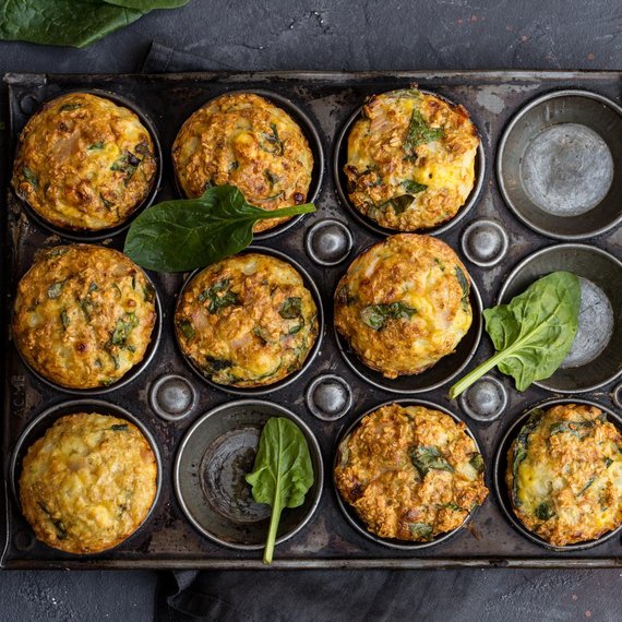 Muffinki ze szpinakiem