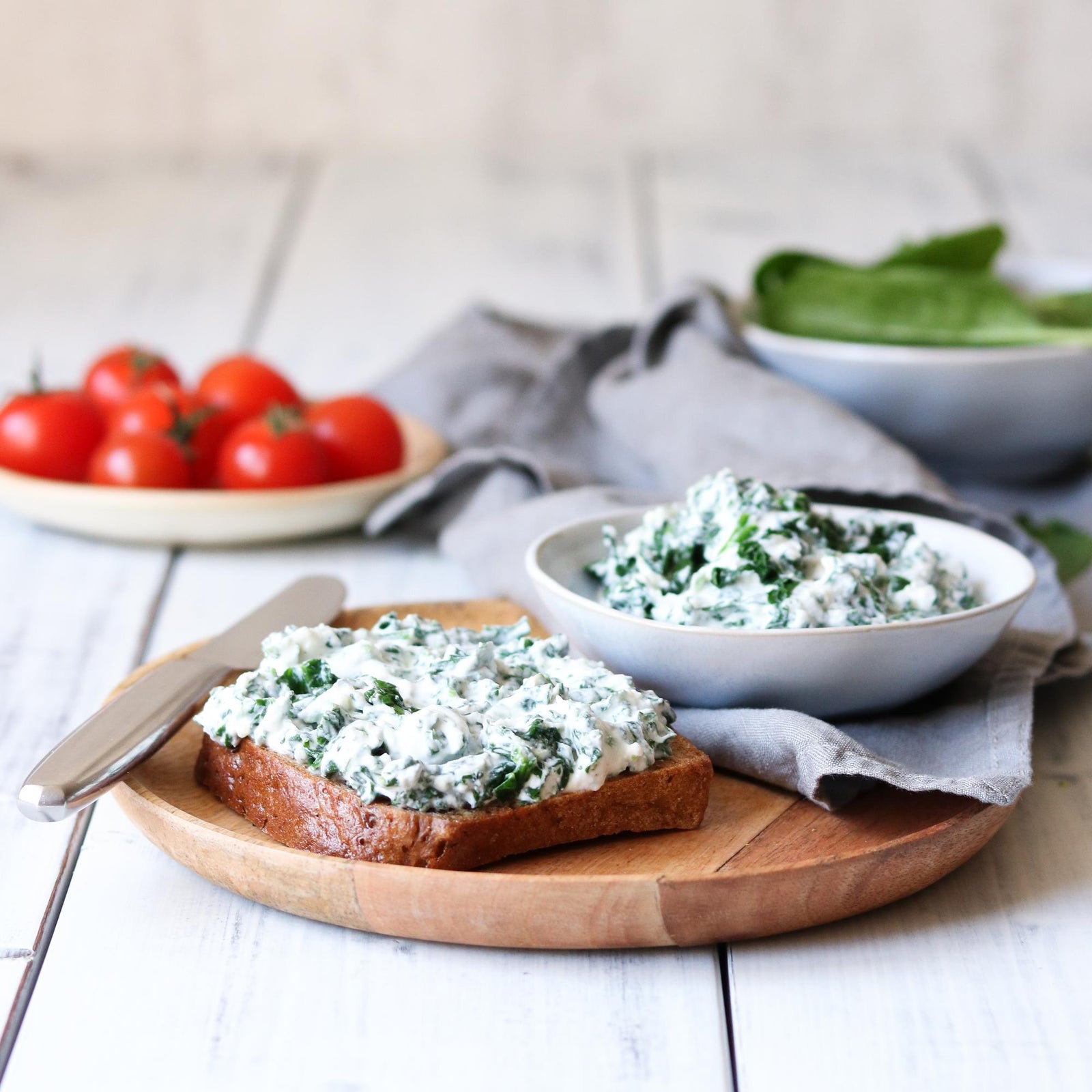 Pasta szpinakowa do pieczywa