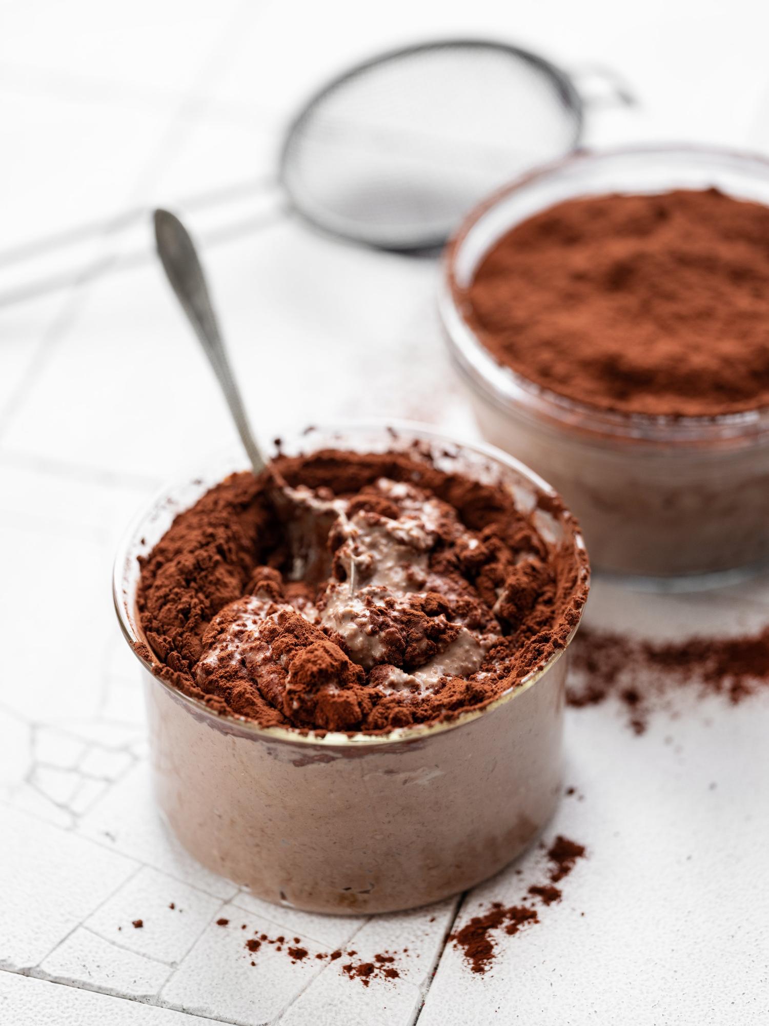 Tiramisu — płatki owsiane na noc
