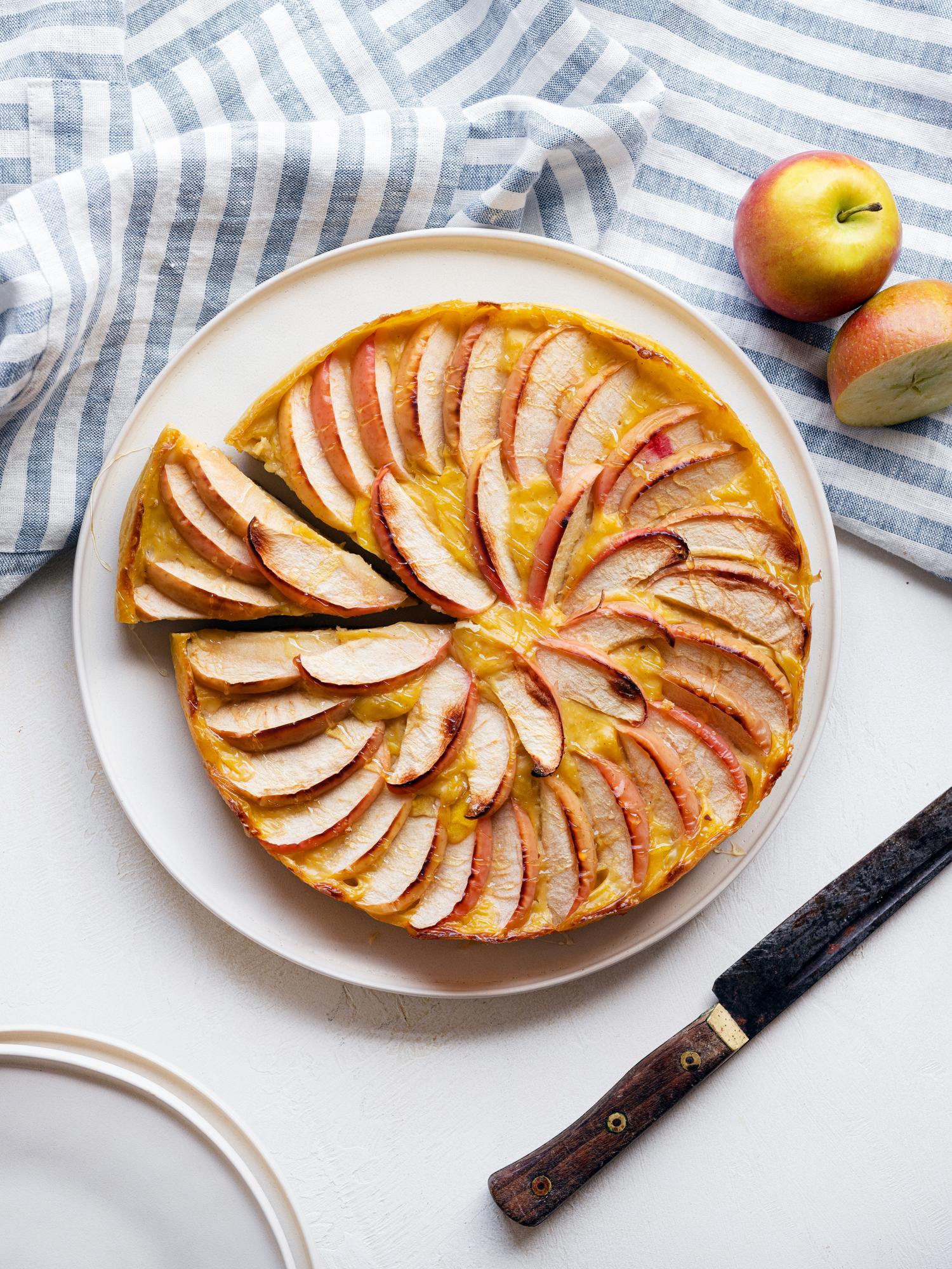 Waniliowe ciasto z jabłkami