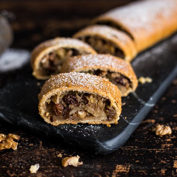 Razowy strudel z jabłkami