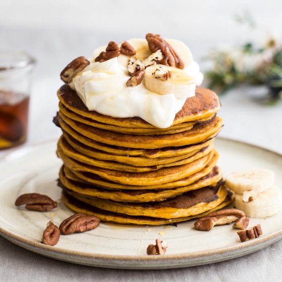 Pełnoziarniste racuchy dyniowe