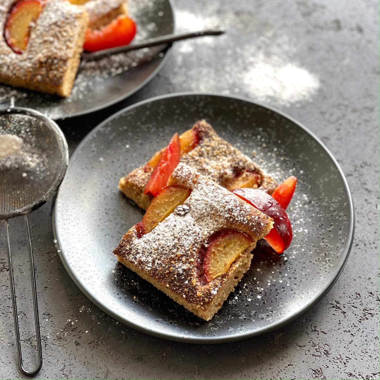 Placek śliwkowo-makowy