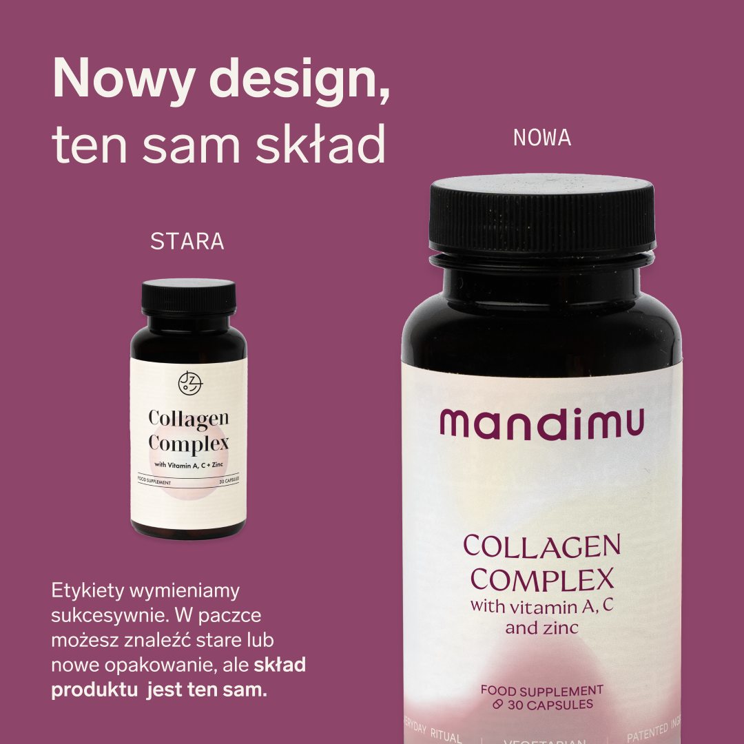 Kolagen Kompleks + witamina A, C i cynk (wegetariański)