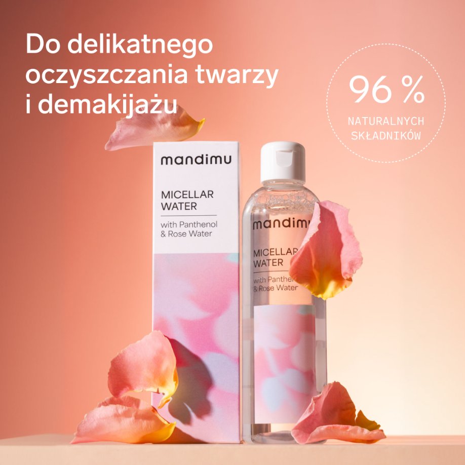 Płyn micelarny z pantenolem i wodą różaną 250 ml