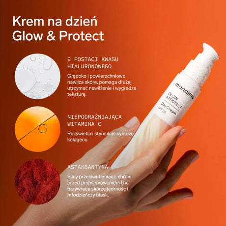 Krem na dzień Glow & Protect SPF 25 z astaksantyną i witaminą C 50 ml