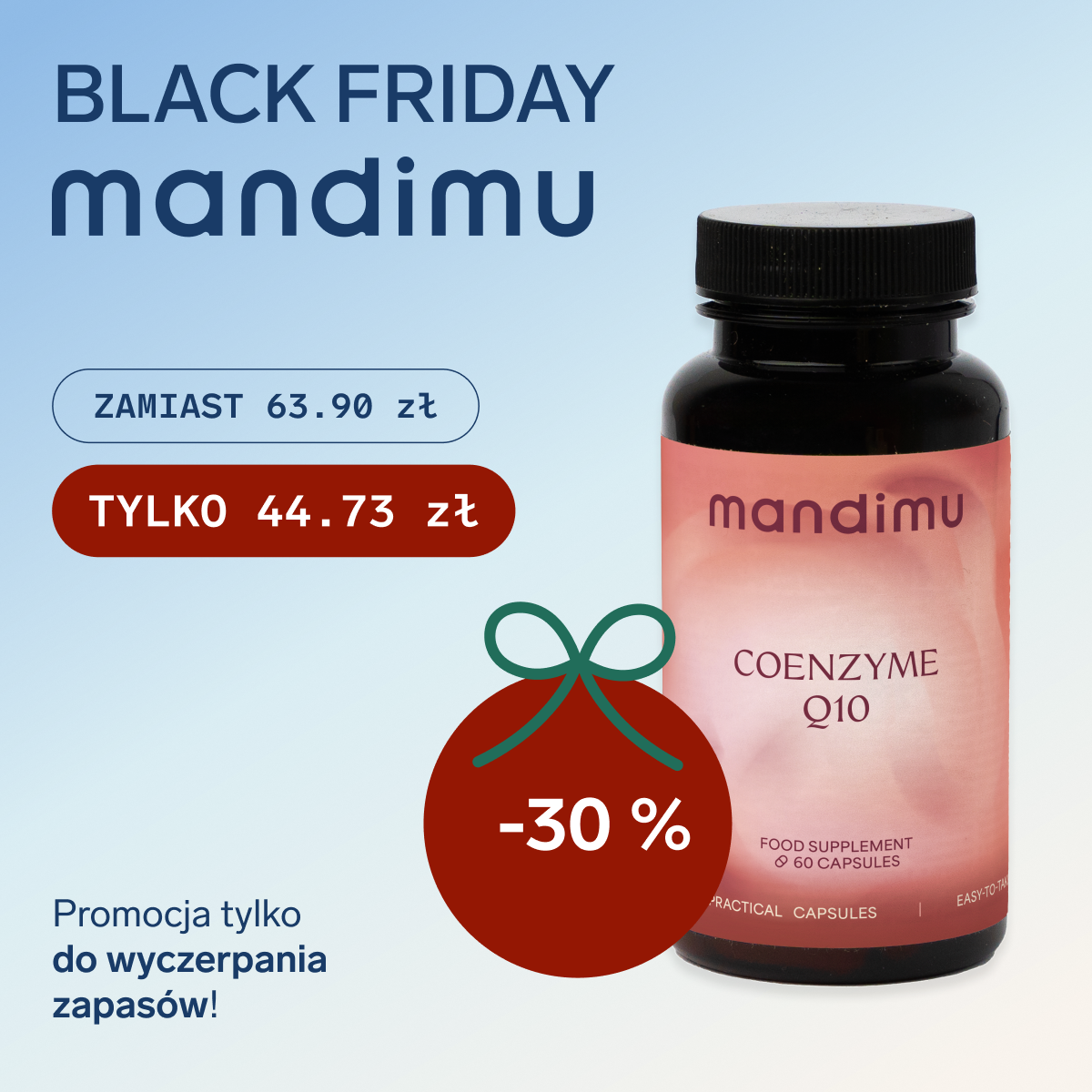 Black Friday Mandimu – Koenzym Q10 44.73 zł