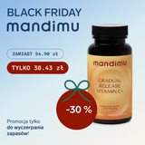 Black Friday Mandimu – Witamina C o stopniowym uwalnianiu + dzika róża 38.43 zł