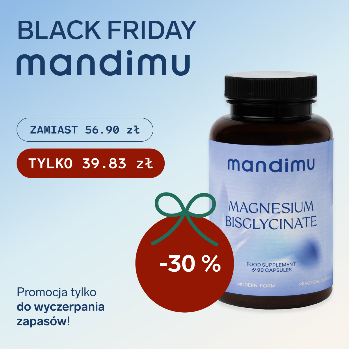 Black Friday Mandimu – Bis-glicynian magnezu 39.83 zł