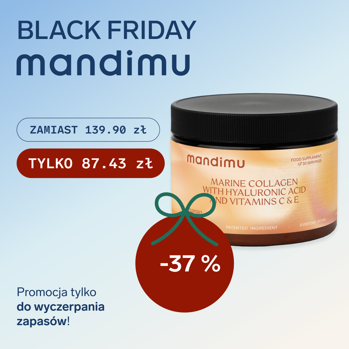 Black Friday Mandimu – Kolagen premium … (smak mango) 87.43 zł