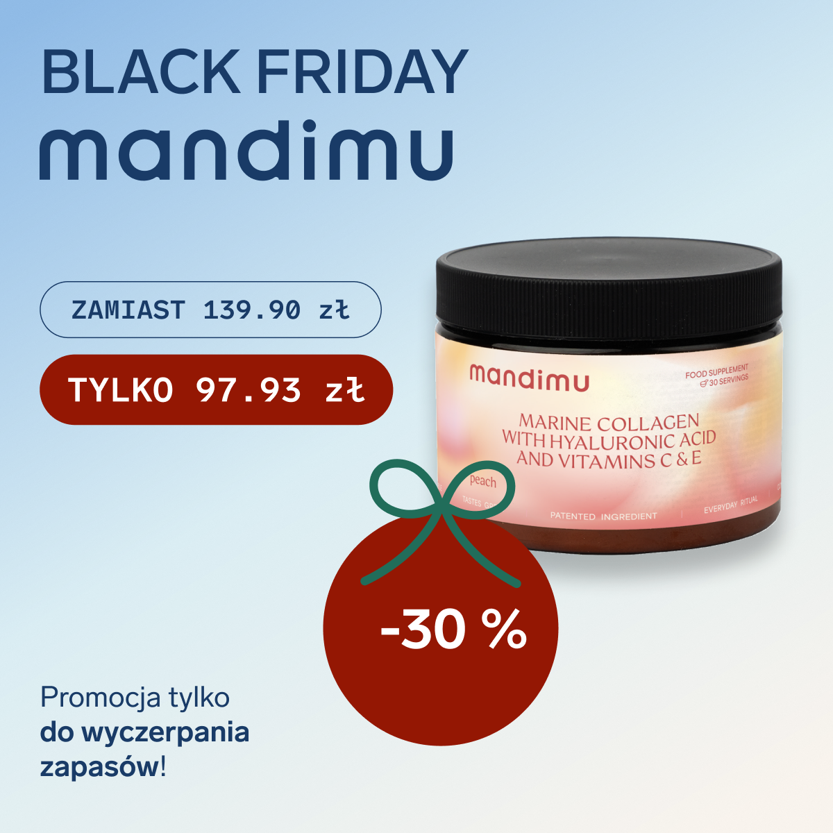 Black Friday Mandimu – Kolagen premium … (smak brzoskwiniowy) 97.93 zł
