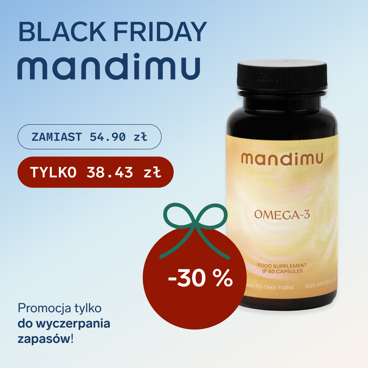 Black Friday Mandimu – Omega 3 38.43 zł
