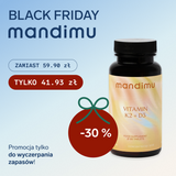 Black Friday Mandimu – Witamina K2 + D3 41.93 zł