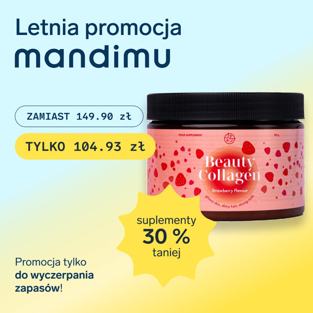 Kolagen premium z kwasem hialuronowym, wit. C i 8 substancjami dla pięknych włosów, paznokci i skóry (smak truskawkowy) 🍓
